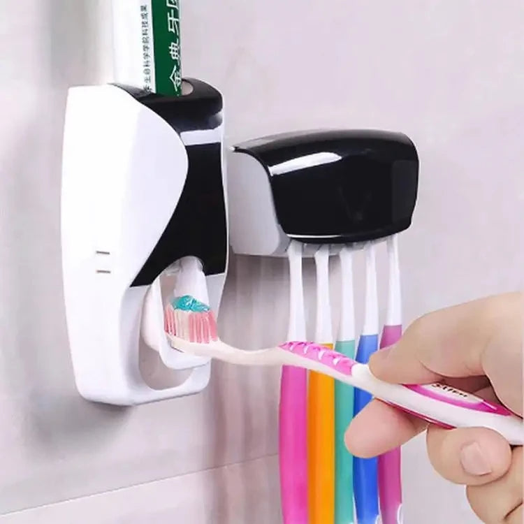 Porte-brosse à dents & distributeur de dentifrice