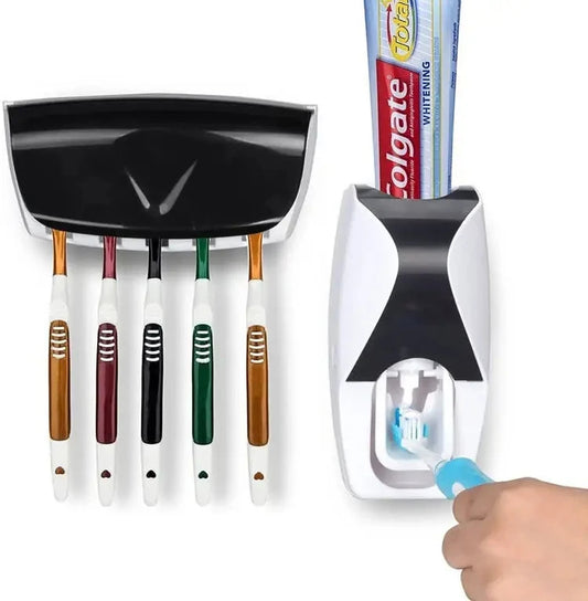 Porte-brosse à dents & distributeur de dentifrice