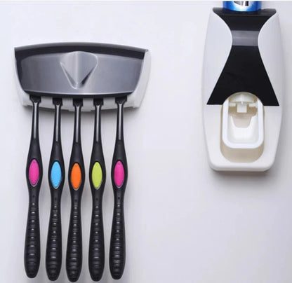 Porte-brosse à dents & distributeur de dentifrice