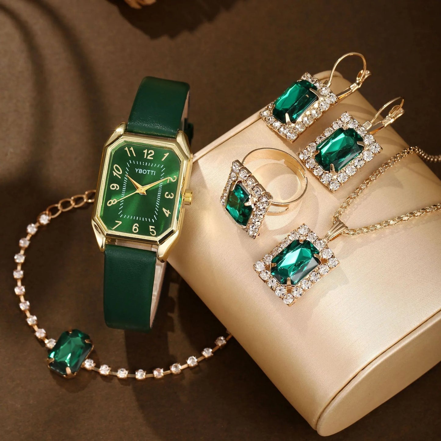 Ensemble Montre et Bijoux Luxe pour Femme