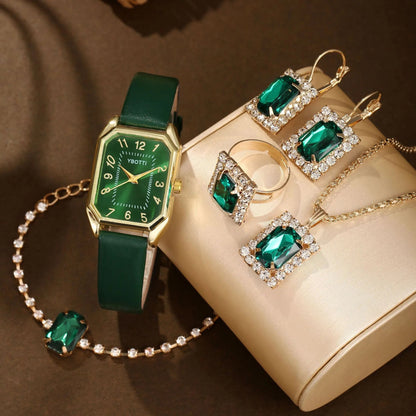 Ensemble Montre et Bijoux Luxe pour Femme
