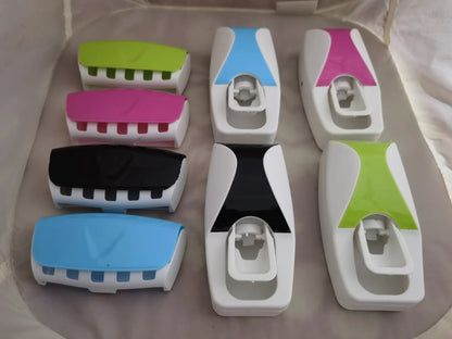 Porte-brosse à dents & distributeur de dentifrice