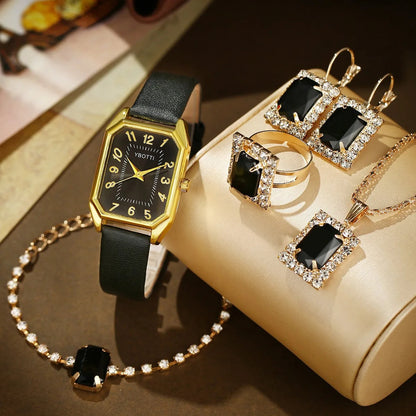 Ensemble Montre et Bijoux Luxe pour Femme