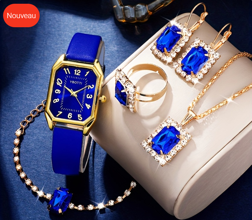 Ensemble Montre et Bijoux Luxe pour Femme