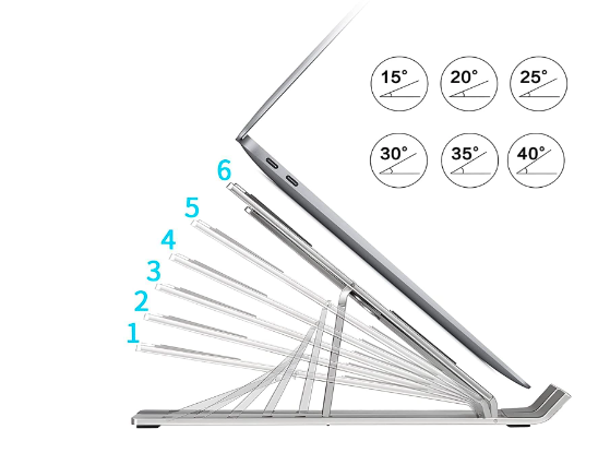 Support Ordinateur Portable en Alliage d'Aluminium