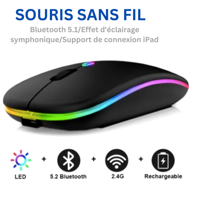 Souris de jeu sans fil Bluetooth