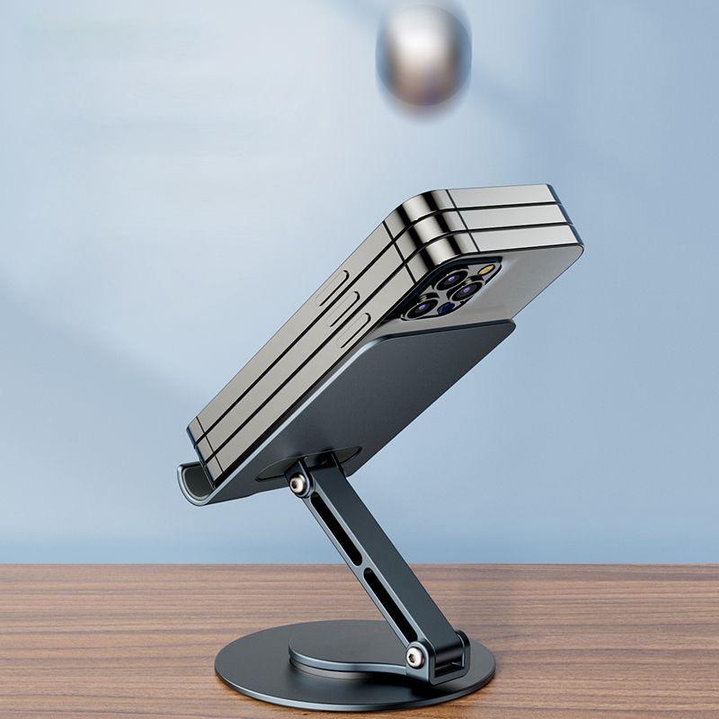Support téléphone rotatif en aluminium