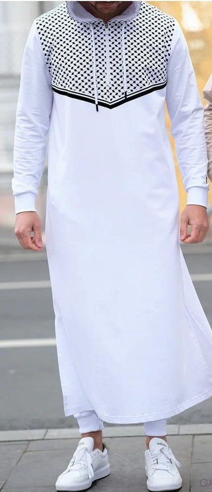 Qamis long QUDS bicolore