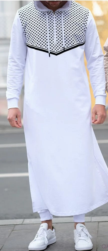 Qamis long QUDS bicolore
